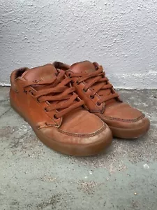 *Rare* Vans Greco Escobar Vintage Loafer Skate Shoes 8.5 Leather Burnt Sienna - Picture 1 of 5