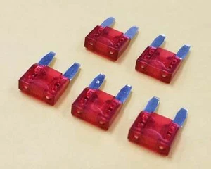Philmore 64-6010 10A 32V ATM Mini Blade Automotive Fuse, Red, 5 pack - Picture 1 of 1