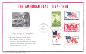 Hammond Maxi Card 1st Day #1153 American Flag Combo Iwo Jima Francis Scott Key - Picture 1 of 1