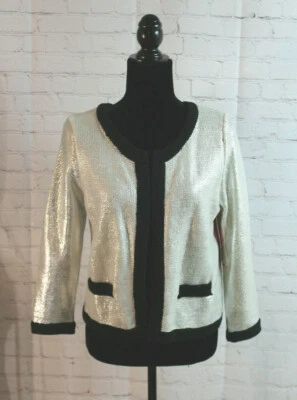 Nuevo con etiquetas Chaqueta Suéter Xhilaration Junior/Niña Lámina Plateada/Encogerse de hombros Talla XL Foto 1 de 4