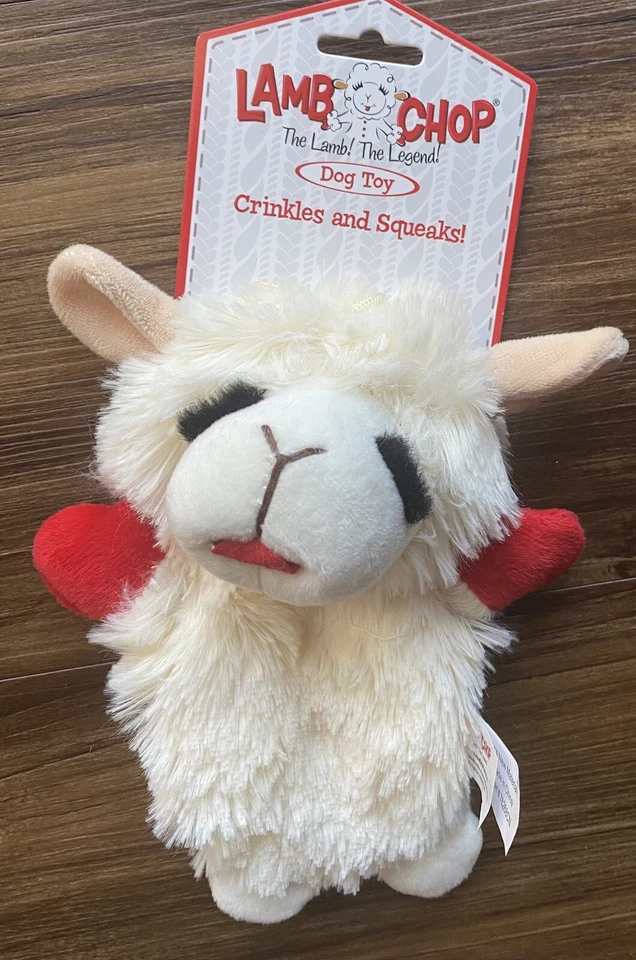 Multipet Mini Lamb Chop Crinkle 6 inch Dog Toy - Image 1 of 1