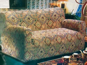 Fundas de sofá de 1 asiento 3 plazas diseño beige floral - Imagen 1 de 4