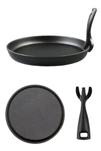 NCOLOR Skillet Camp Frying Pan Ahijo Pot 20cm with Handle - Picture 1 of 4