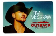 Outback Tim McGraw Blue Sky Gift Card No $ Value Collectible