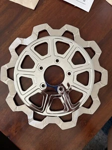 Lyndall Racing Brakes 9 Spoke Bow-Tie Cut Chrome Front Rotor 11.5” 4002-1033 - Picture 1 of 2
