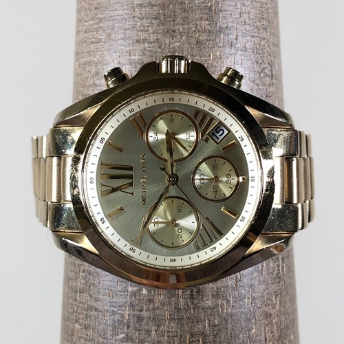 Orologio Michael Kors Bradshaw Donna MK 5798 Cronografo Tono Oro Quarzo 6 1 4"