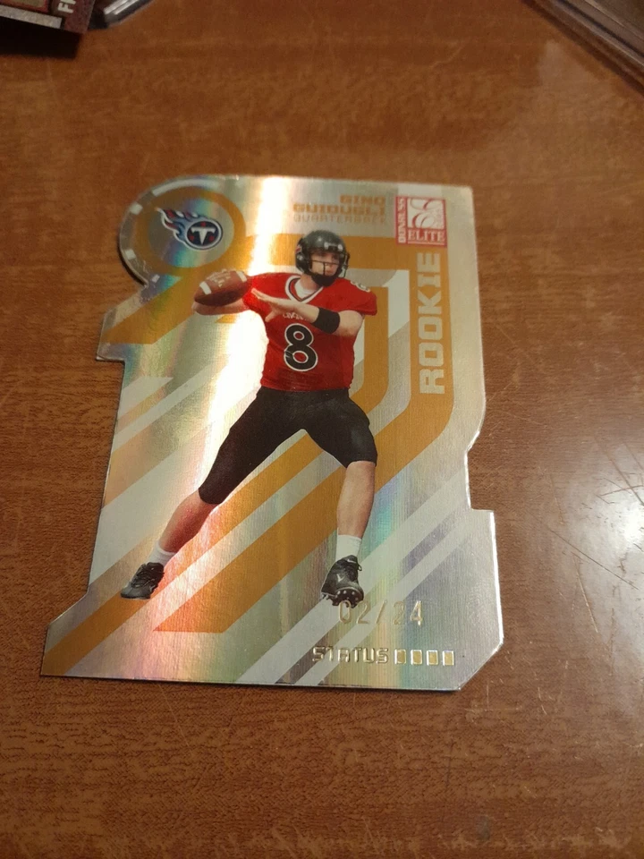 GINO GUIDUGLI 2005 DONRUSS ELITE STATUS STATUS #D 2/24 CINCINNATI TITANS - Image 1 of 2