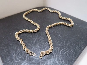 Decorative 4MM Gold Plated Rope Chain - Picture 1 of 3