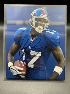 Foto firmada de Plaxico Burress 8x10 autografiada de los New York Giants NFL - Imagen 1 de 3