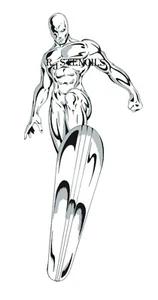 Multilayer STEP BY STEP airbrush stencil Silver surfer 2 A4 - MYLAR - Picture 1 of 1