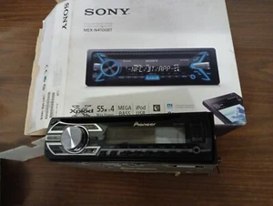 SONY MEX-N4100BT AUDIO SYSTEM 55W X4 MEGA BASS IPOD USB USATO PARI A NUOVO - Foto 1 di 3