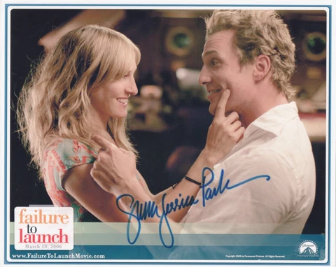 SARAH JESSICA PARKER Signed 10x8 Photo FAILURE TO LAUNCH & SEX IN THE CITY  COA Cover