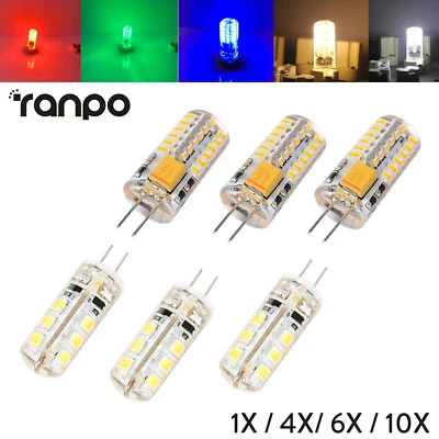 1x 10x 3W 5W 12V G4 LED Light Bulb Red Blue Green Warm White For Chandelier Lamp - Image 1 of 4
