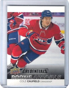 2021-22 Upper Deck Credentials Rookie Arrivals #RA-2 Cole Caufield - Picture 1 of 2