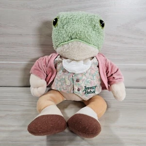 Vintage Beatrix Potter Mr. Jeremy Fisher 11" Plush Frog Eden Stuffed Animal - Picture 1 of 7