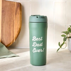 Personalisierte 500ml Trinkflasche mit Gravur individuelles Logo Heiß Kalt Getränk Geschenk - Bild 1 von 2