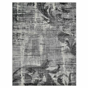 Machine Woven Heat Set Polypropylene Area Rug Contemporary Silver BBH Homes M000 - Picture 1 of 5