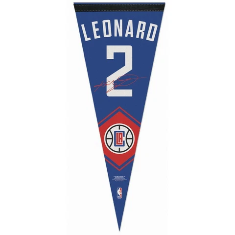 KAWHI LEONARD #2 LOS ANGELES CLIPPERS ROLL UP PREMIUM PENNANT 12"x30" WINCRAFT Cover