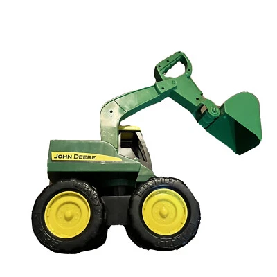 John Deere Large Front End Loader ERTL Plastic BIG Toy Kids Scoop Tractor 19” - Image 1 of 4