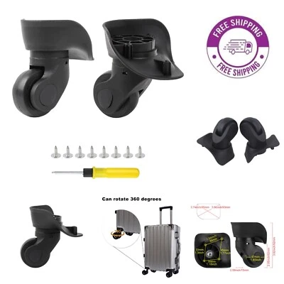 Ruedas de equipaje de repuesto de alta calidad - giratorias izquierda y derecha con ajuste de 4 orificios Foto 1 de 4