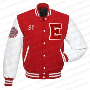 Chaqueta Universitaria Letterman High School Musical Matt Cornett Roja y Blanca - Imagen 1 de 4