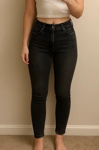 Esmara Super Skinny Fit Jeans | Charcoal Grey | Size 14 / EUR 40 | Stretch Denim - Picture 1 of 5