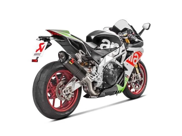 Silenciador sin cordones Akrapovic fibra de carbono Aprilia Tuono 1100/RSV4 RF 2017-2018 Foto 1 de 1