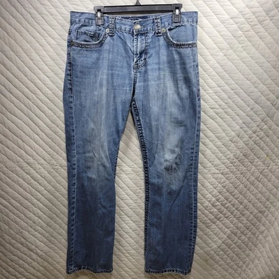 Jeans Seven7 para hombre 34x32 azul calce recto elástico lavado clásico Foto 1 de 4