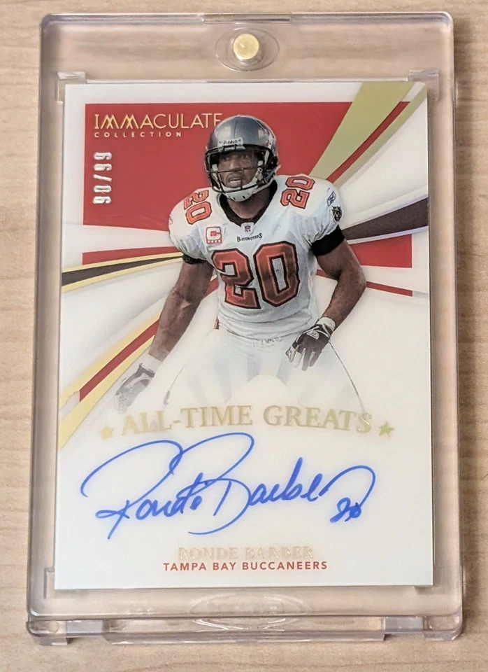Immaculate Collection Ronde Barber 2021 #ATG-RB * Tampa Bay Buccaneers Foto 1 de 2