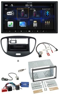 Alpine Bluetooth 2DIN Lenkrad DAB USB Autoradio für Hyundai i10 2009-2013 schwar - Bild 1 von 12