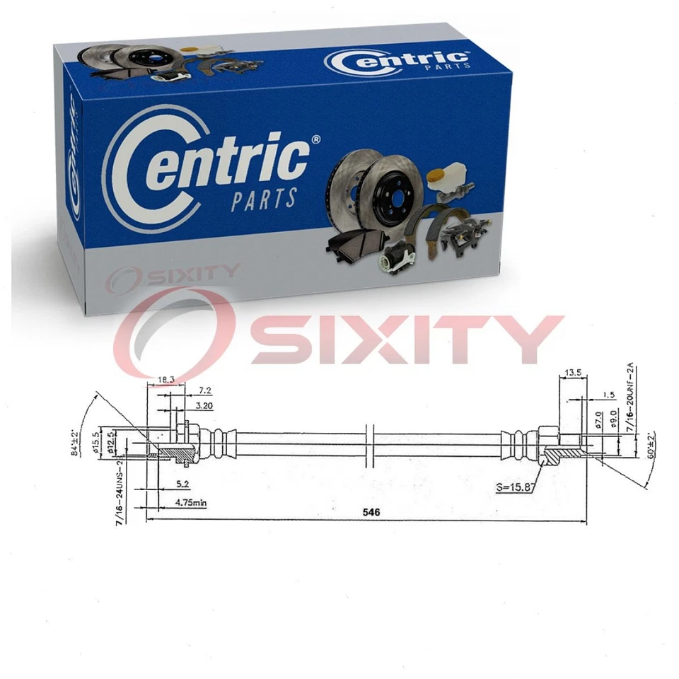 Manguera hidráulica de freno delantero trasero central para mangueras Ford LN8000 1981-1983 hr Foto 1 de 4