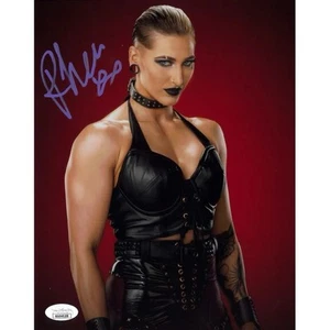 JSA Autogramm Rhea Ripley Metallic 8x10 Handsigned Pro Wrestling - Bild 1 von 1