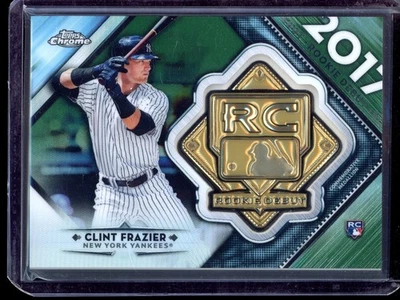 2018 Topps Chrome Clint Frazier RC estreante medalhões refrator verde /99 - Imagem 1 de 2