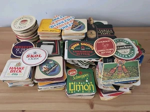 Over 400 Vintage Beer Mats 1970s 80’s  90's Beer Lager Ale Bitter Stout - Picture 1 of 5