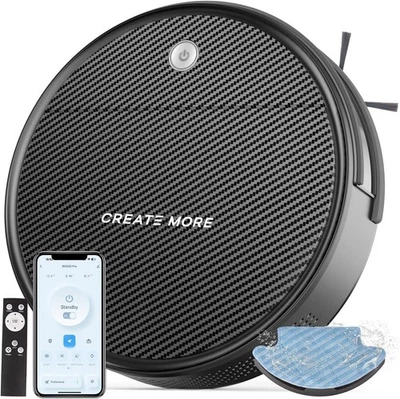 Bagotte Robot Vacuum with Gyro Navigation, 2.75" Ultra-Thin, 3000Pa Powerful - Image 1 of 4
