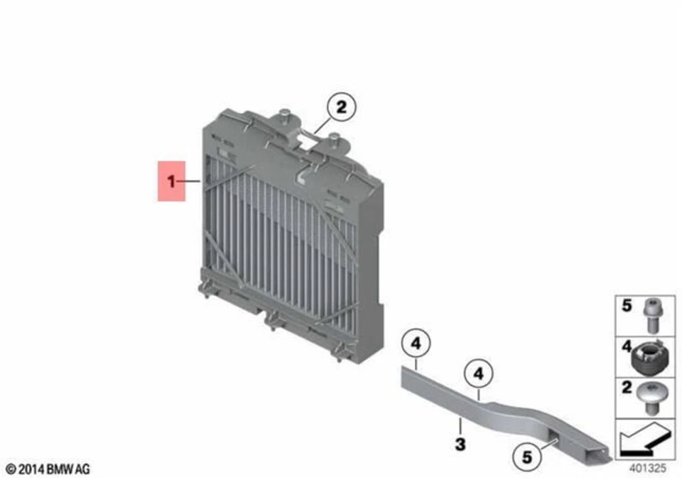 Genuine BMW Alpina B6 B7 B7L B7LX B7X F01 F02 F06 Engine-Oil Cooler 17217984389 - Изображение 1 из 1