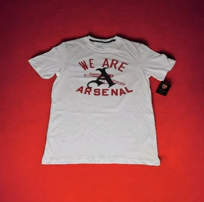 NIKE МЫ АРСЕНАЛ МУЖСКОЙ ФУТБОЛ ФУТБОЛКА - МУЖСКОЙ РАЗМЕР БОЛЬШОЙ GOONERS НОВЫЙ - Изображение 1 из 4