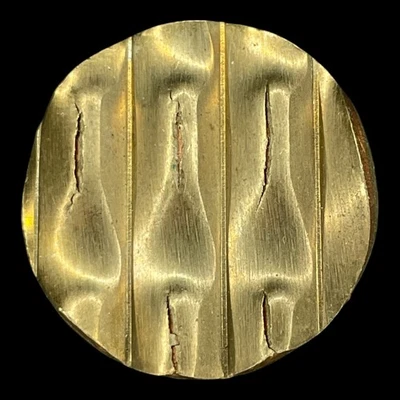 Waffle Cancelled Dollar $1 Gold Presidential / Sacagawea Mint Error Planchet - Image 1 of 2