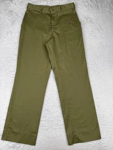 Boy Scouts of America Pants Mens 32x32 Olive Green Straight Leg Twill Flat 1997 - Picture 1 of 16