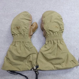 Outdoor Research Mitts Medium Beige Firebrand Gore-tex Lined Extreme Cold Weathe - Picture 1 of 8