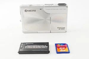 Kyocera Finecam SL300R Silver Compact Digital Camera 3X Zoom From JAPAN【Exc+3】 - Picture 1 of 13