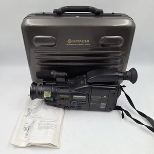Hitachi VM-S83E SVHS-C Video Camcorder Pro Auto Exposure Case, Manual UNTESTED - Picture 1 of 19
