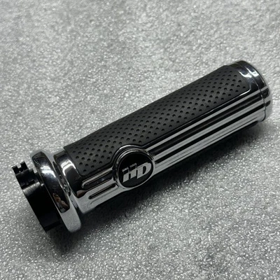 OEM Harley-Davidson Defiance RIGHT Handlebar Grip - CHROME (RIGHT SIDE ONLY) - Image 1 of 4