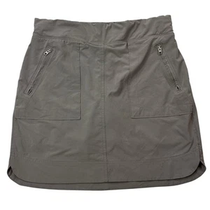 Athleta Womens Size 6T 6 TALL Chelsea Cargo Skort Mesh Inner Shorts Skirt Taupe - Picture 1 of 23