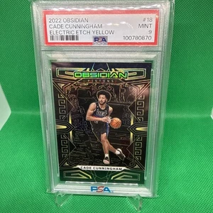 2022-23 Panini Obsidian Cade Cunningham Electric Etch Yellow /10 Pistons POP 1 - Picture 1 of 3
