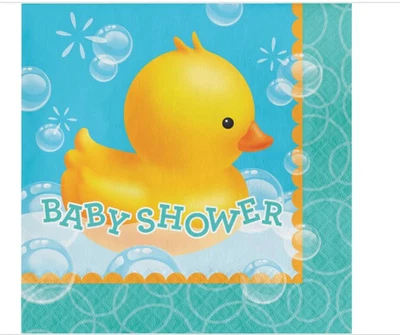 Baby Shower Duck “ Bubble Bath” Luncheon Napkins 16Ct - Image 1 of 3