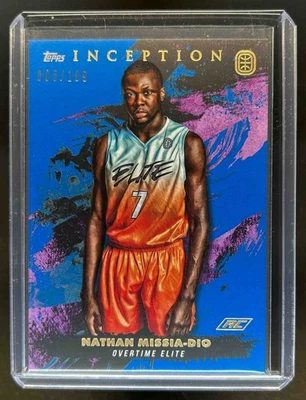 2021-22 Topps Inception OTE Nathan Missia-Dio RC Blue Rookie #/199 - Image 1 of 2