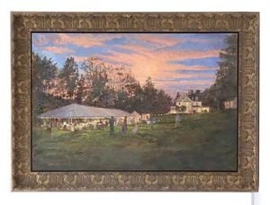 Peter Dallison American Large!  27" Höhe x 38" mit Rahmen Impressionist Atemberaubend! - Bild 1 von 10