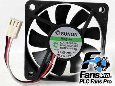 1PCS Brand New For SUNON KDE1206PFV3 DC 12V 0.6W 60*60*10MM 2-wire Cooling Fan - Image 1 of 3