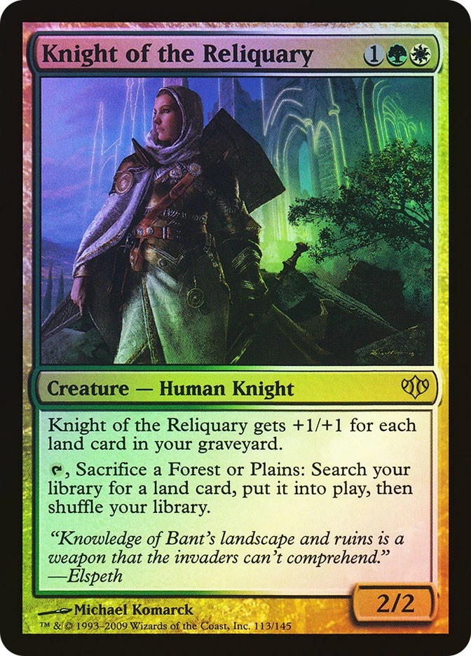 MTG FOIL Knight of the Reliquary  - Conflux #113 - Image 1 of 1